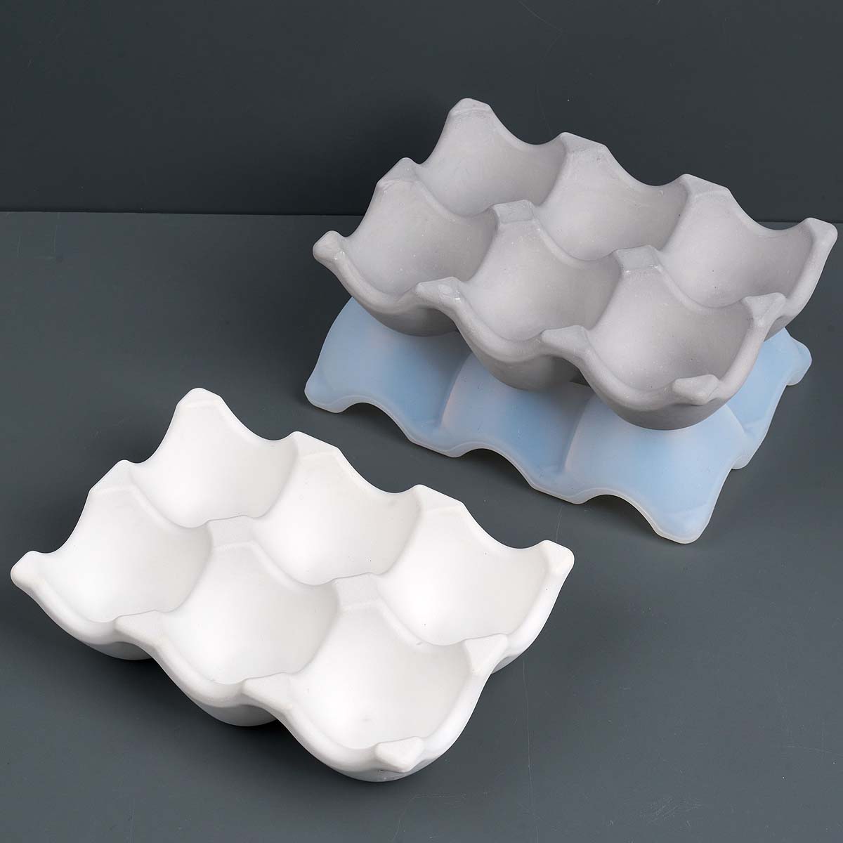 3D Printing Egg - 6-komorowy uchwyt na jajka silikonowe formy