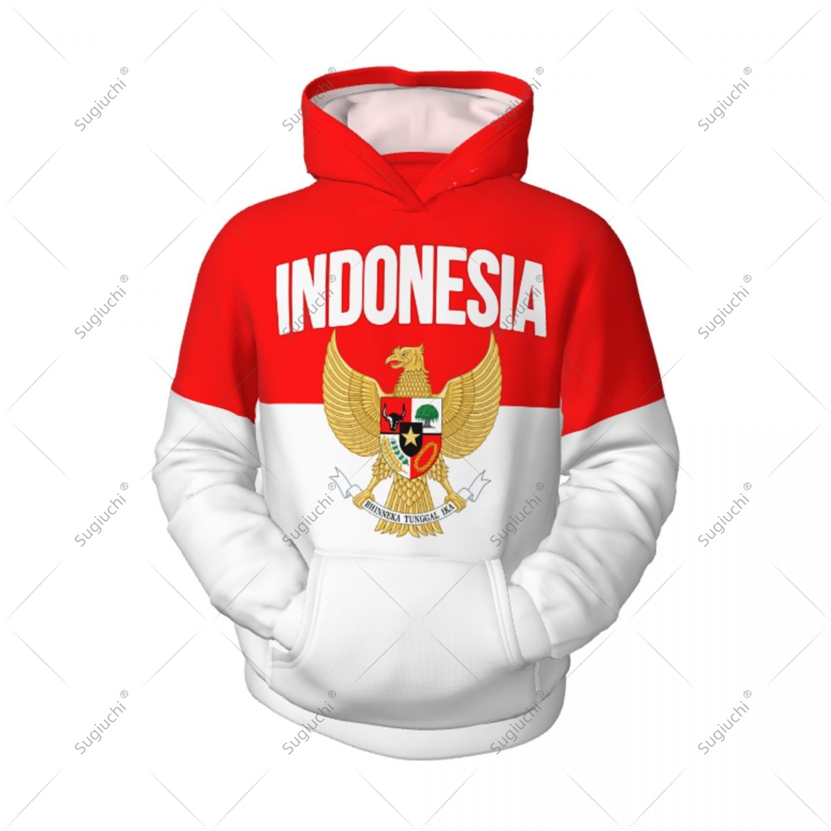 3D Printing Indonesia - Unisexowa bluza z kapturem 3D dla