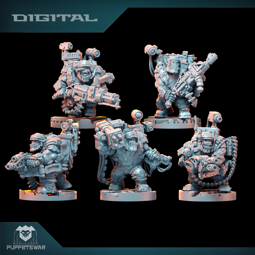 3D Printing Liquid - Orc Ultimate Badasses Squad, figurka z