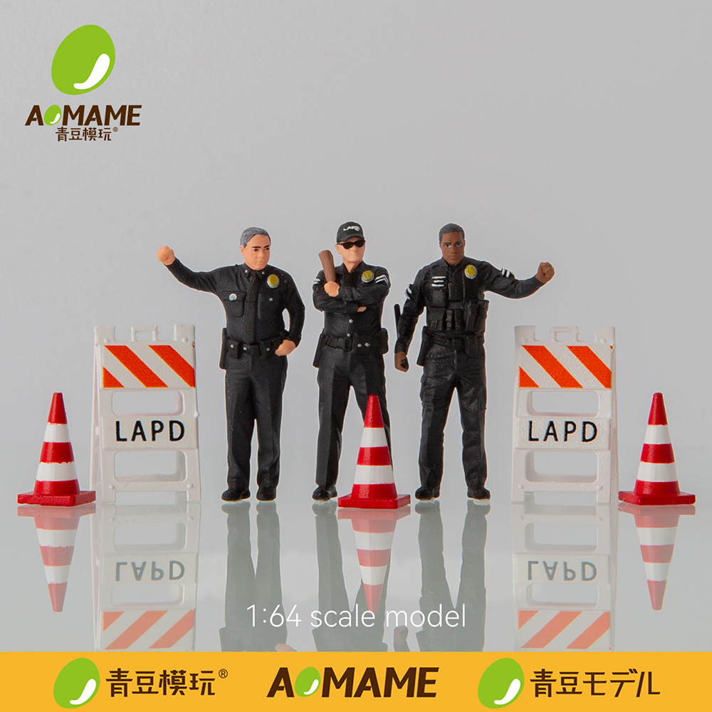 3D Printing Diecast Cars - Figurki policyjne LAPD w skali 1/64,