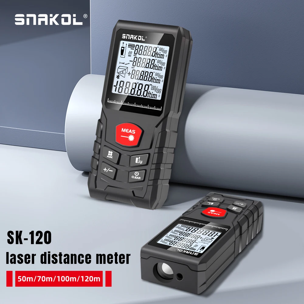 Stanley Tape 25Ft - SNAKOL SK-120 Cyfrowy Laserowy Dalmierz 50m/70m/100m/120m