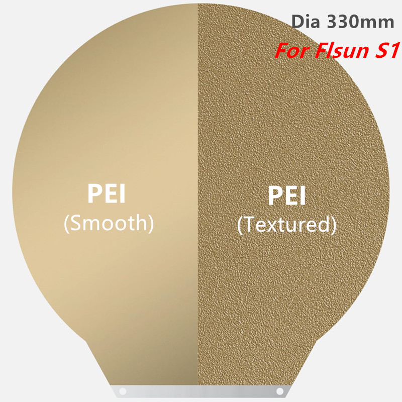 Pei Sheet - Ulepszona okrągła płyta PEI 330mm do