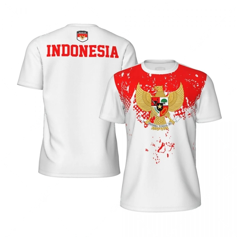 3D Printing Indonesia - Moda Flaga Indonezji Koszulki piłkarskie dla