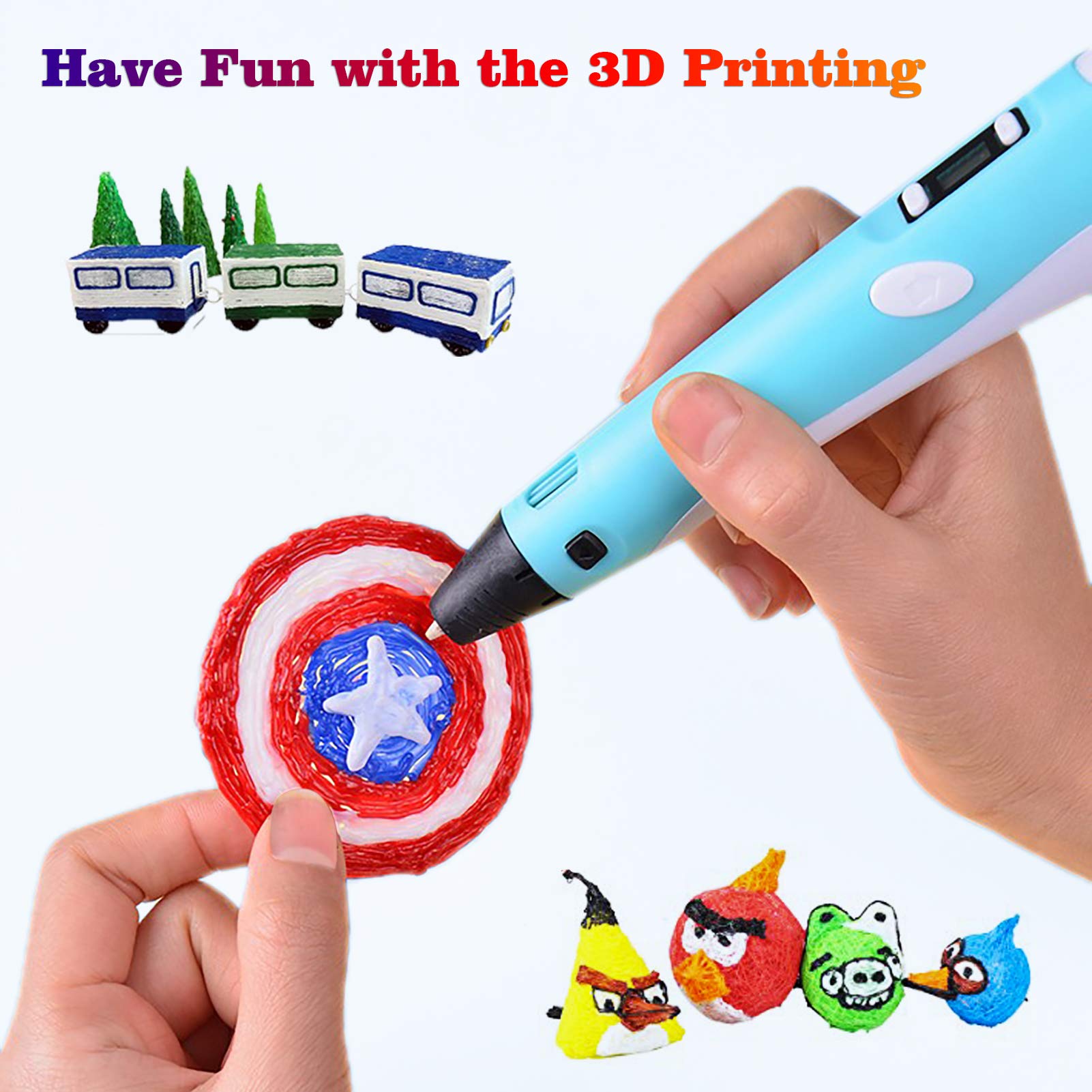 Filament PLA 40/32/30 kolorów  – 3D Printing Pen For Kids recenzja i cena