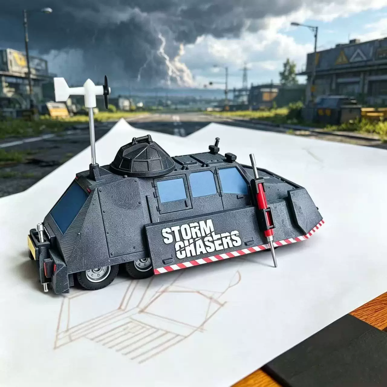Model pojazdu łapanego burz St – 3D Printing Diecast Cars recenzja i cena