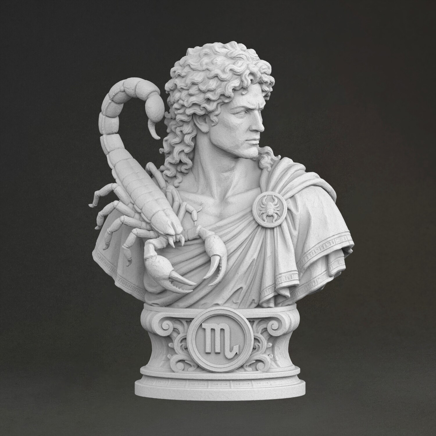 „Bust Skorpiona” – rzeźba, wyk – 3D Printing Material recenzja i cena