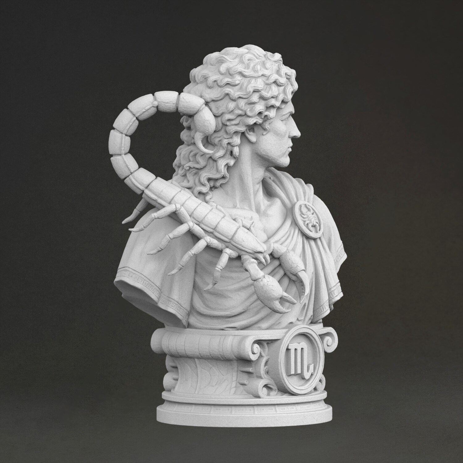 „Bust Skorpiona” – rzeźba, wyk – 3D Printing Material recenzja i cena