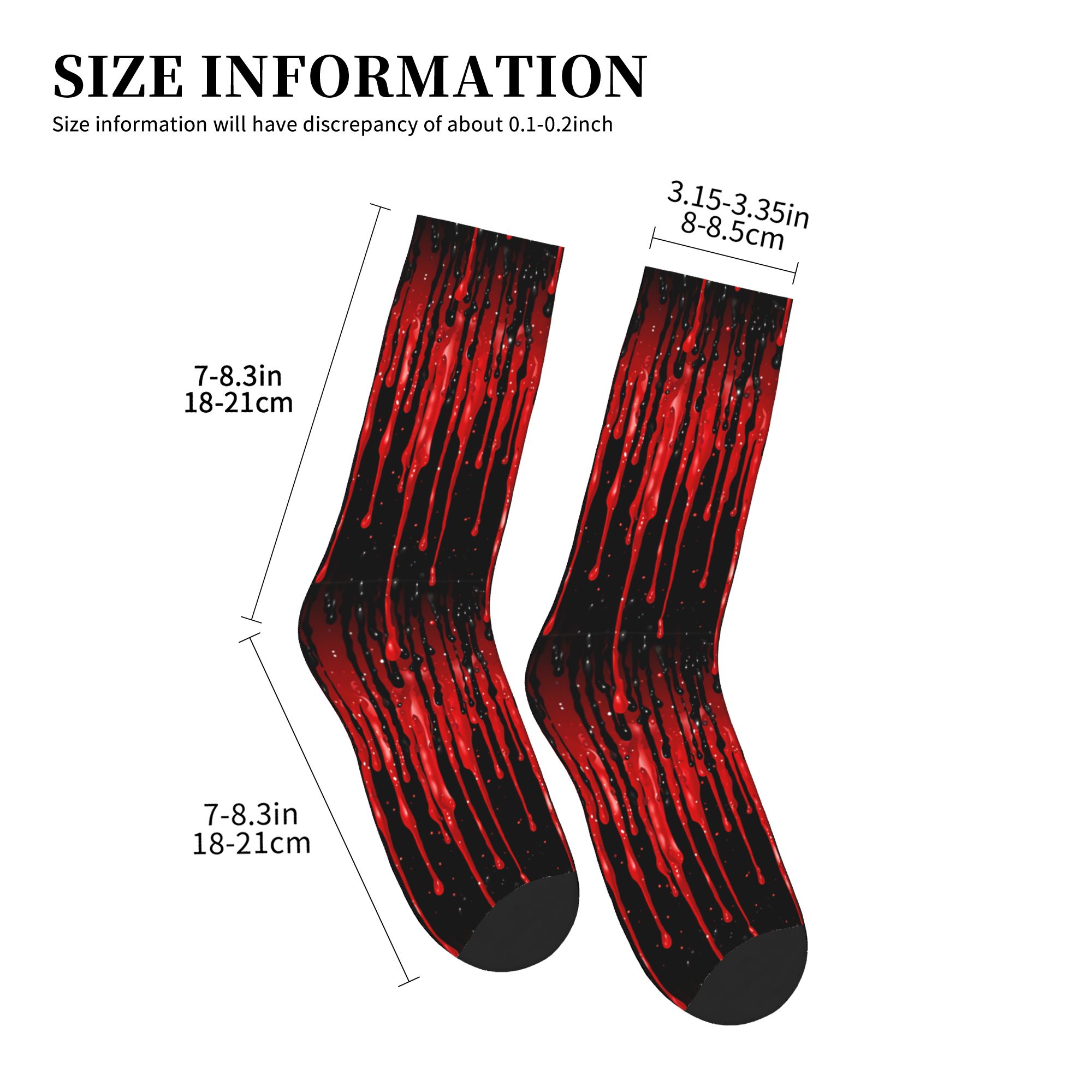Wzorzyste skarpety unisex z cz – 3D Printing Liquid recenzja i cena