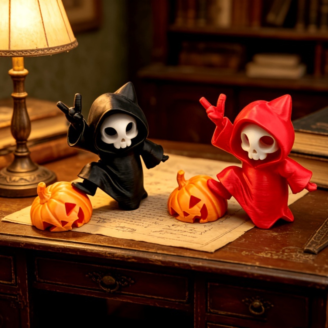 Figurka Halloweenowa z kocimi  – 3D Printing Ghosting recenzja i cena