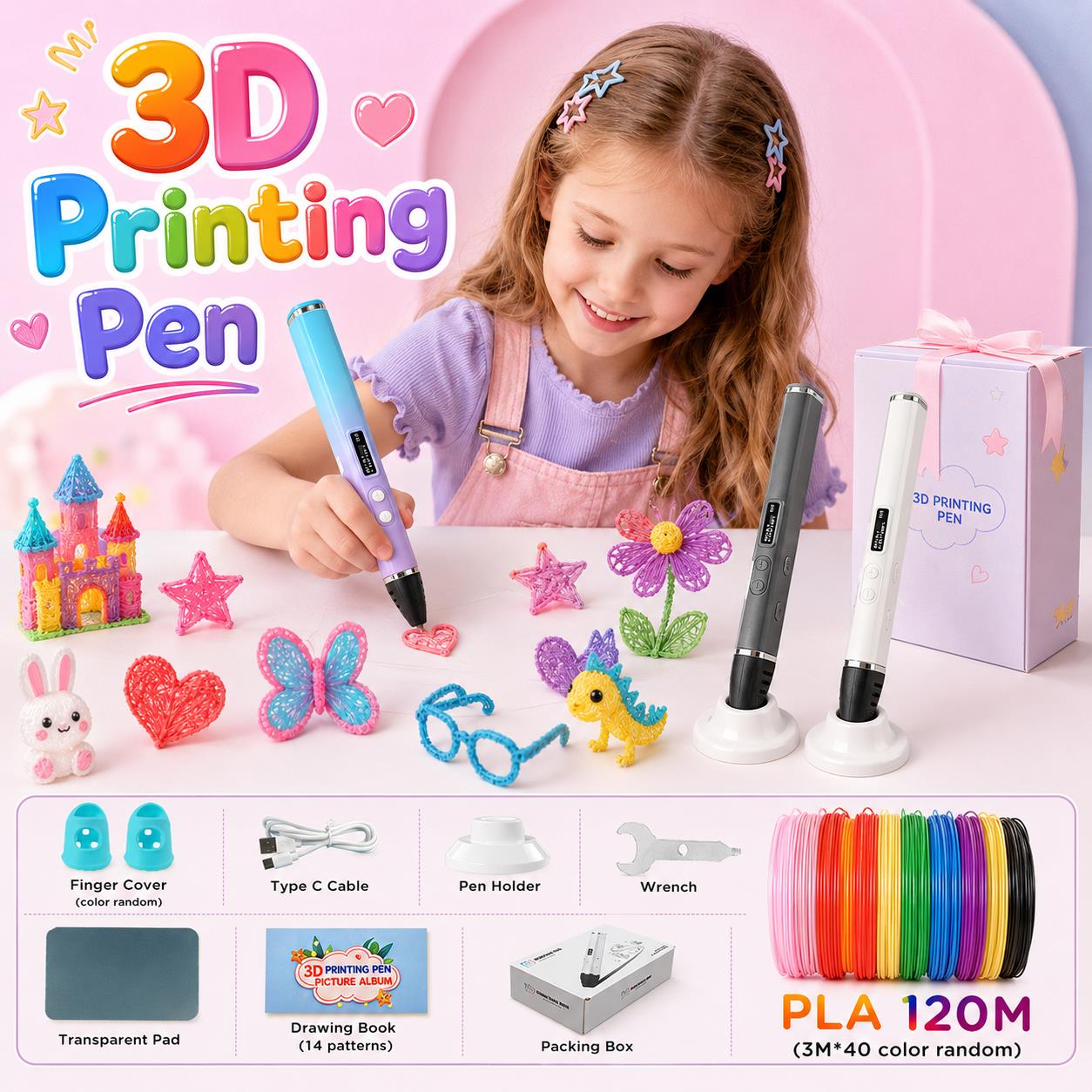 Długopis 3D dla dzieci z ładow – 3D Printing Pen For Kids recenzja i cena